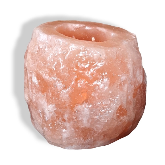 Himalayan Natural Crystal Salt Rock Tea Light Candle Holder - Picture 3 of 10
